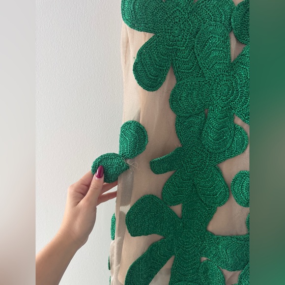 SIMON MILLER Hibiscus Crochet Midi Dress S - Picture 8 of 11